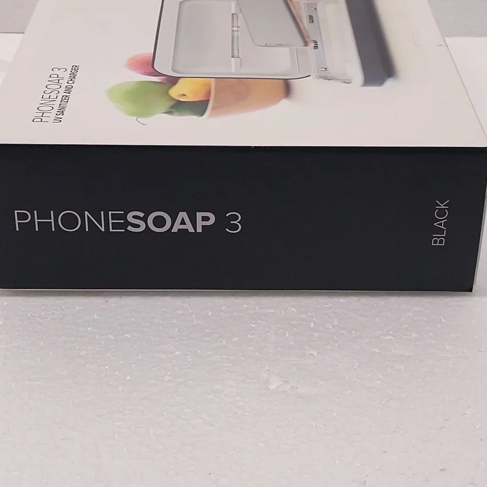 PhoneSoap 3 UV Sanitizer & Dual Universal Cell Phone Sanitizer & Charger (Black)
